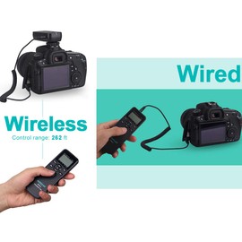 AODELAN WTR2 Fernauslöser Timer Funk-Fernauslöser Drahtloser Timer-Auslöser für Sony a9, a200, a560, a700, a850, a900,a77, a99, A7, A7 II, A7R, A7R II, A7RIII, Ersetzen RM-L1AM and RM-SPR1