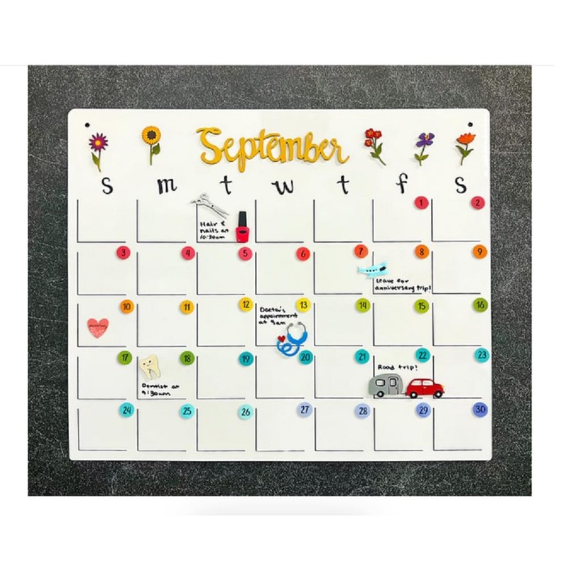 Roeda Brighten Your Life 14568m Rainbow Calendar Number Marker Magnets