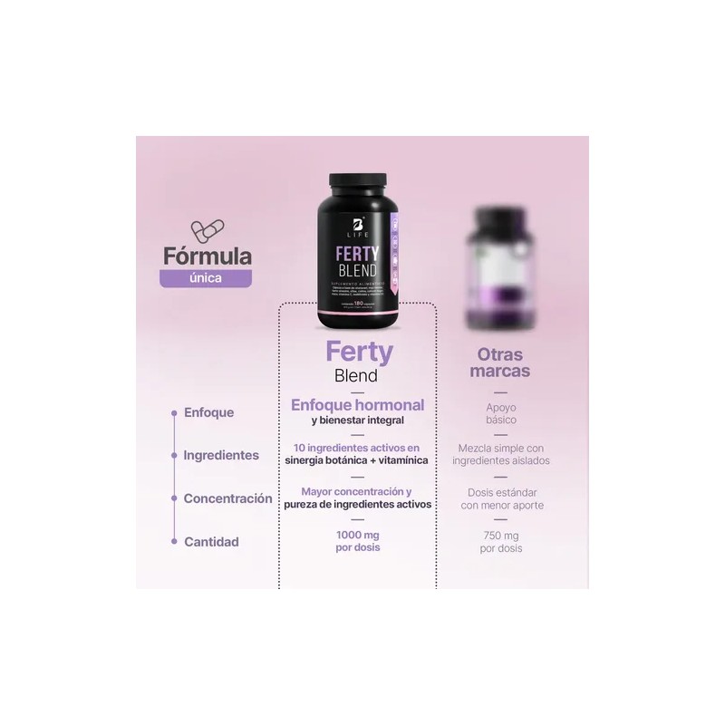 Complejo Myo Inositol, Shatavari 180cáps Ferty Blend. B Life