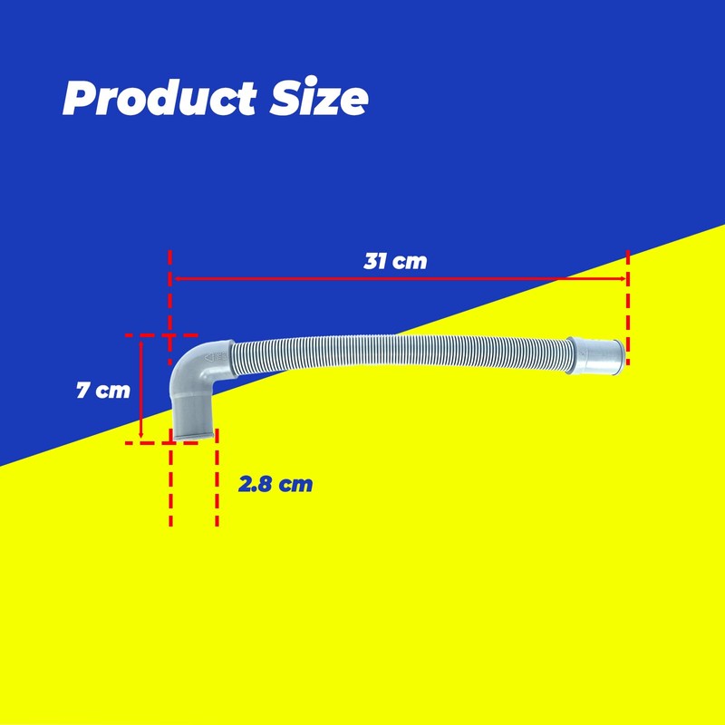 Dishwasher Drain Hose for Midea, 12.2 x 1.1 x 2.8