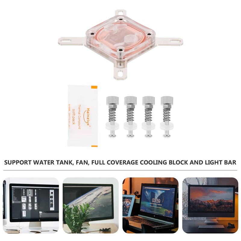 KOMBIUDA Appearance Water-Cooled CPU Water Block Laptop Cooling CPU Cooler