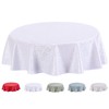 Home Direct Round Embossed Oilcloth PVC Wipe Clean Tablecloth Table
