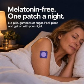 Parches para dormir para adultos, sin melatonina, magnesio, 30 parches