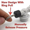 Bunging Valve with Pressure Gauge 0-2 Bar Bend Valve with