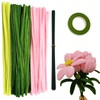 Swpohrat 210 Pieces Craft Pipe Cleaners Flower Set,Chenille Stem Pipecleaner