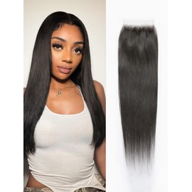 LUVME HAIR Lace Closure 16" 5X5 Straight Human Hair