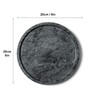 Moreast Genuine Black Marble Round Tray, High End Decorative Tray