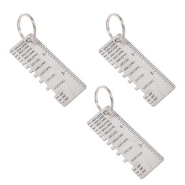 Ausla 3 Stück Metallblech Dicke Messgerät Edelstahl Draht Schweißen für Schweißprüfung Kessel Brücke Schiffbau