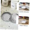 Gatuida 30pcs Stainless Steel Egg Tart Molds with Decorative Fluted