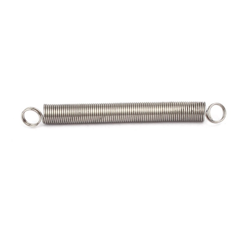 sourcingmap 0.5mmx5mmx50mm 304 Stainless Steel Tension Springs Silver Tone 5pcs