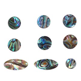9PCS Saxophone Finger Pads Saxophone Key Buttons Musical Instrument Accessories Multiple Sizes C351 Color Scallop