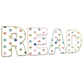 Boho Reading Poster Classroom Decorations for Teachers 14.2 Inch Large Read Signs Boho Dot Bulletin Board Back to School Wall Decor Supplies for Elementary Reading Room Center Library