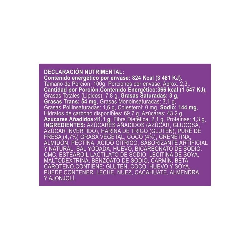 MARINELAS 2 X CAJAS DE Galletas Marinela Sponch 225 g