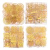 Dizdkizd Pre Cut Gold Holographic Stickers, 180 Pieces Large Size