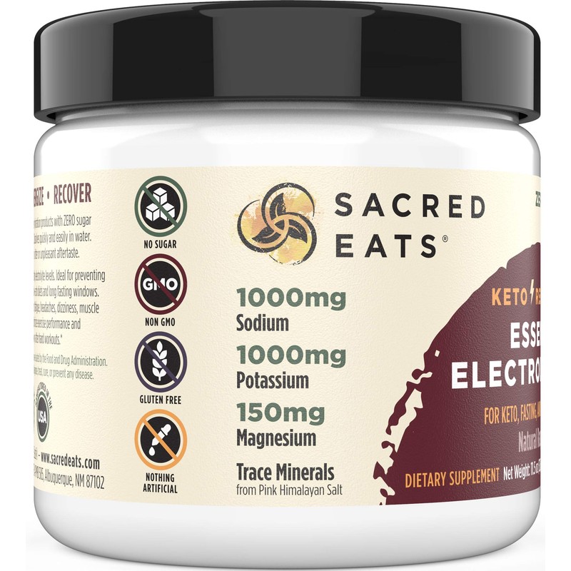 Sacred Eats Keto Electrolyte Powder & Hydration Supplement | 1000mg
