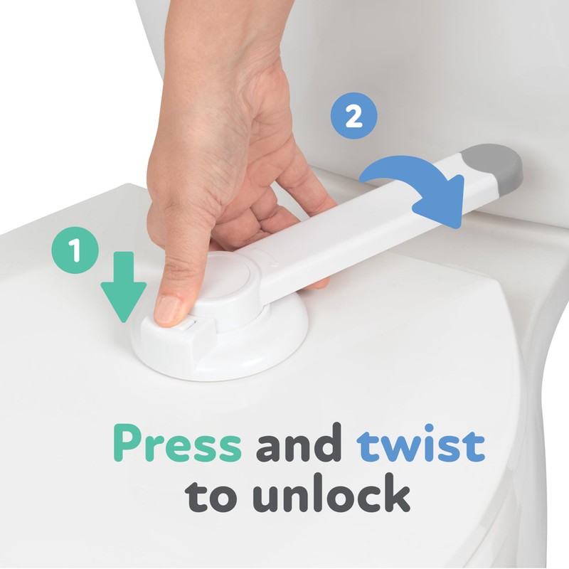 Nuby Child Safety Toilet Locks - 2 Pack - Toilet
