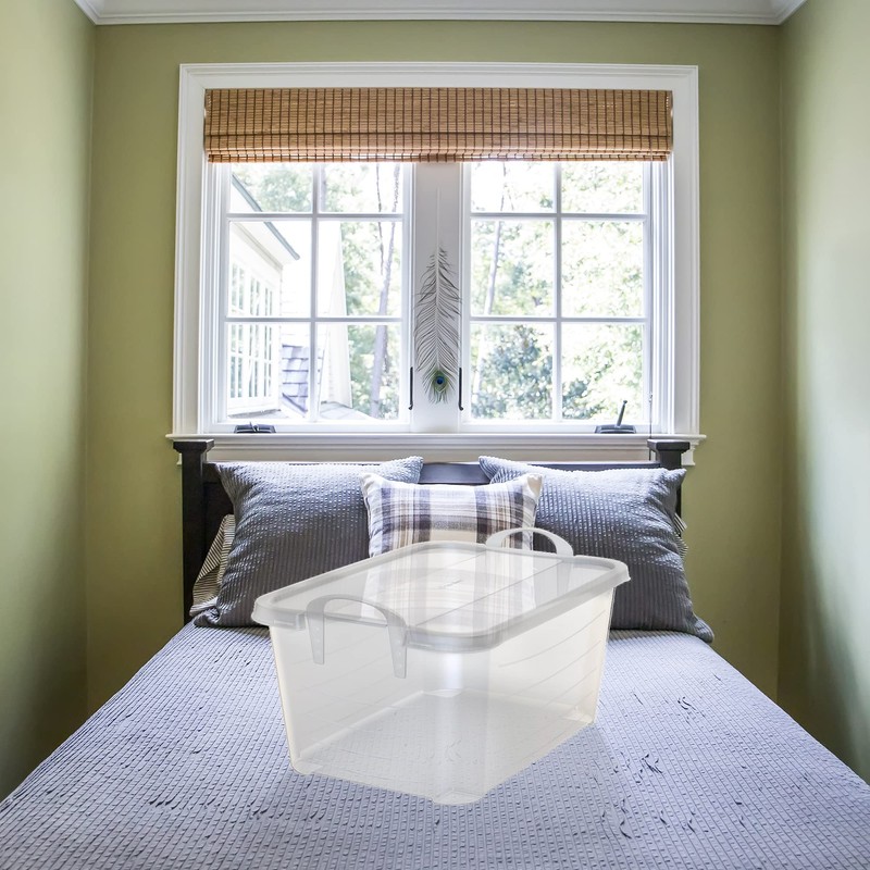 Life Story 14 Quart Plastic Stackable Storage Box Container (6