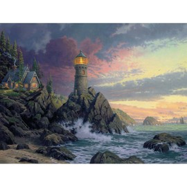 Thomas Kinkade Inspirations Collection Rock Salvation Puzzle - 300Piece