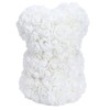 Unique Cute Bear Shape Simulation Artificial Rose Flower with Bowknot