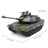 Fistone 1:18 RC Leopard Tank Toy for Kids, Sound Light