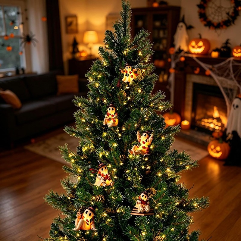 Calendario de Cuenta Regresiva de Halloween con 24 Adornos de
