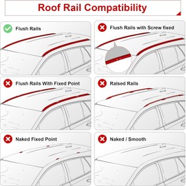 Autekcomma Heavy Duty Roof Rack Cross Bars, Compatible with 2019-2023 Hyundai Santa Fe & Santa Fe Hybrid, Anti-Corrosion Aircraft Aluminum Black Matte with Anti-Theft Locks Max Loading Up to 260 lb