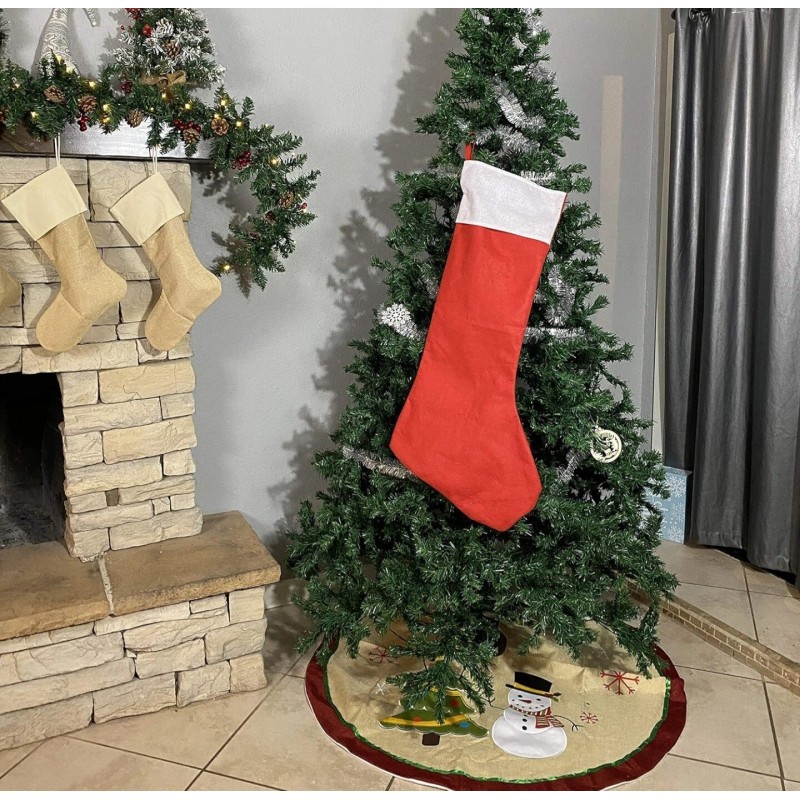 Jumbo 3 Large Size Decor Felt Christmas Stocking 33"x 12"