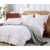 AORISSI 100% Cotton Duvet Cover Set Soft Comfortable with Embroidery