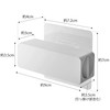 Yamazaki 5625 Film Hook, Toothpaste Tube Holder, White, Approx. W3.5