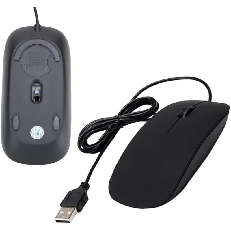 USB 3.0 Wired Slim Mouse, Optical 2.4GHZ USB Desktop Mouse,3