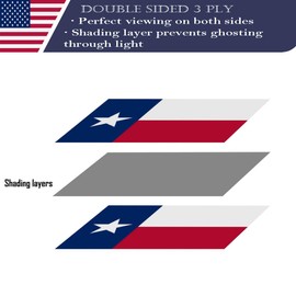 KUOKIP Double Sided Texas State Flag 5x8 Made in USA Outdoor Heavy Duty 3 Ply Polyester Texas State Flag Flag with White Starting Tape and 2 Brass Grommets