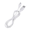 PwrON 3.3ft White Micro USB Cable Computer PC Laptop Data
