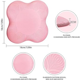 2 Rodilleras de Yoga Antideslizantes, Espuma Gruesa para Protección Articular, Almohadillas para Rodillas, Ideal para Pilates, Yoga y Entrenamiento en