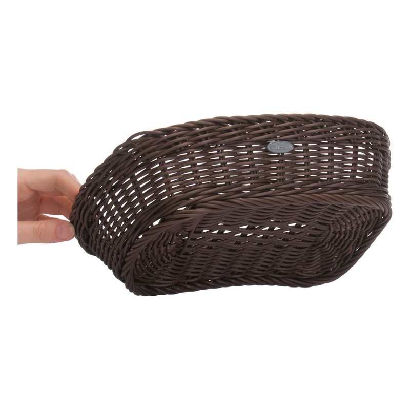 Saleen Multi-Purpose Basket, Suitable for Gastronomy, Rectangular, Plastic Fibre, Dark