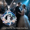 LILALO Nightmare Necklace Sterling Silver Crystal Jack and Sally Jewelry
