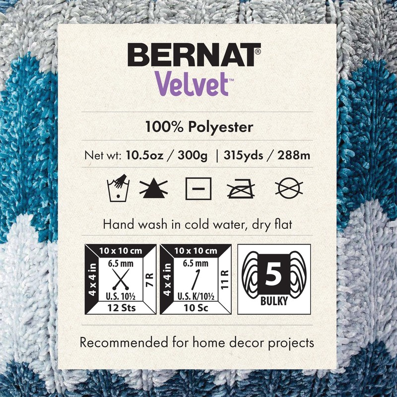 Bernat Velvet Mocha - 2 paquetes de 300 g/10.5 oz
