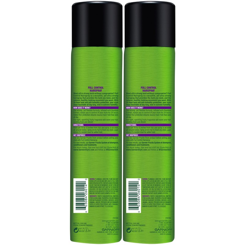 Garnier Fructis Style Full Control Hairspray, All Hair Types, 8.25
