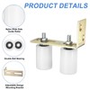 uxcell 2Set Slide Gate Guide Roller, 2" Dia x 2-3/4"