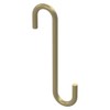National Hardware N275-515 Modern S Hook Small, 4-3/4", Brushed Gold