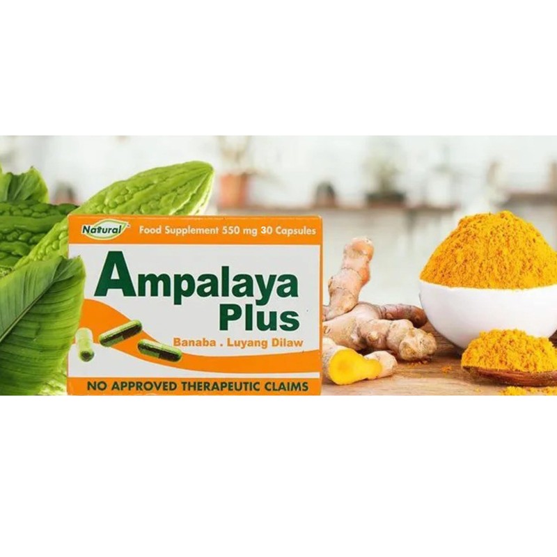 Ampalaya Supplement - 550mg 30 Capsules with Banaba,Turmeric and Bitter