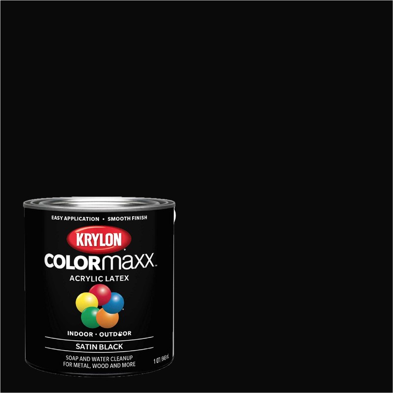 Krylon K05613007 COLORmaxx Acrylic Latex Brush On Paint for Indoor/Outdoor
