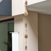 AINISIS 5-7/10-Feet Gutter Rain Chain,Water Wheel Rain Catcher Chain Outdoor