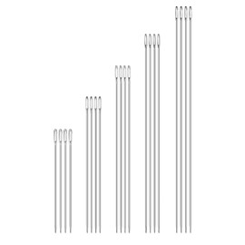 Pack of 20 long darning needles, sewing needles, embroidery needles, with large eye, needle, long professional extra upholstery needle, easy to thread, mattress needle, large for sewing leather, for