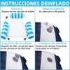 2 Juegos de Hamaca Inflable,3 Válvulas Inflables Hamaca de Agua,Plegable