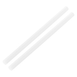 sourcing map ABS Plastic Rod Round Solid Bar 10 mm x 200mm White for DIY Model Material, Architectural Model Making, DIY Sand Table, Pack of 2