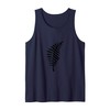 Leaves Pattern Botanical Leaf Japandi Tank Top