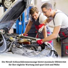 Soldering Pliers, Metal Hose Clamp Pliers, Universal Car Soldering Aid Pliers, Soldering Wire Holder for Car Maintenance Repair, Black