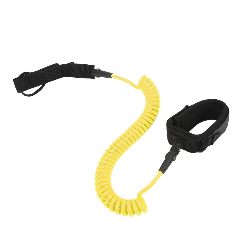 Surfing Foot Rope 7mm 10ft Coiled Spring High Elastic Adjustable