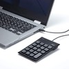 Sanwa Supply NT-23CBK Wired Numeric Keypad USB Type-C Connection Quiet