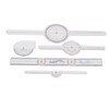 5Pcs Finger Small Joint Goniometer Clear Scale Transparent PVC Finger